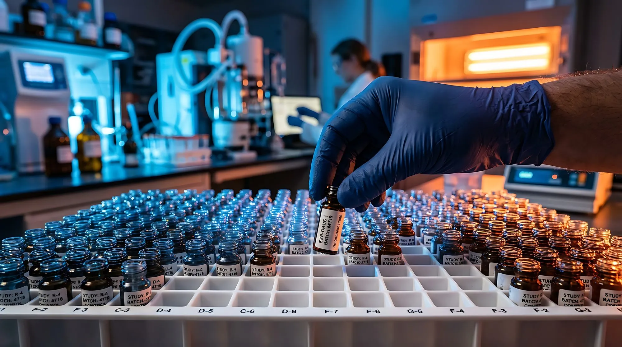 Laboratory sample vials